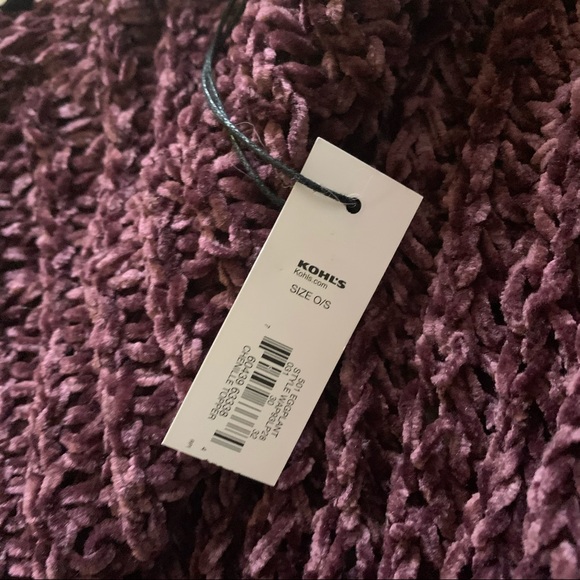 NWT chenille fringe poncho/wrap - Picture 6 of 6